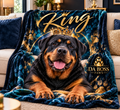 Da Boss Paws personalized pet blanket lifestyle mockup