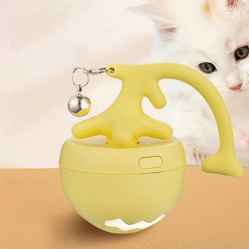 Da Boss SmartChase yellow interactive rolling pet toy